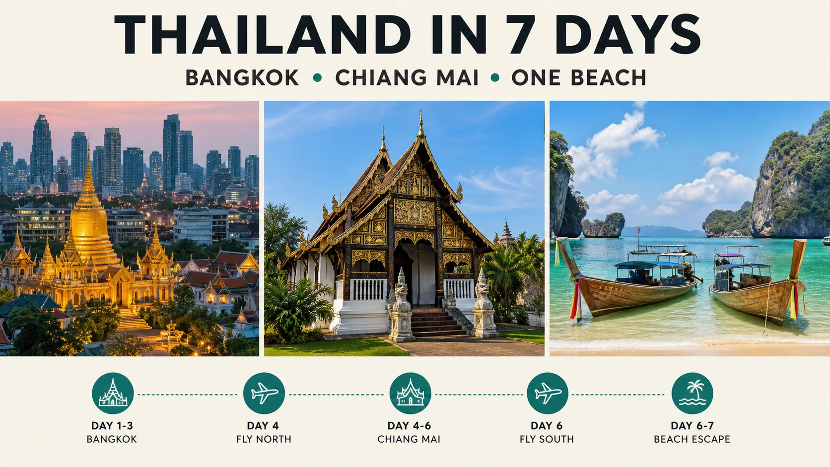 Thailand in 7 Days: Bangkok, Chiang Mai, and One Beach closing image